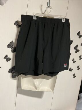 Fila Men's Black Athletic Shorts